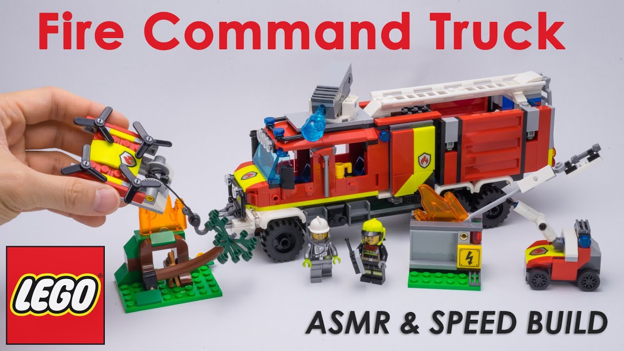 LEGO City 60374 Fire Command Truck ASMR & Speed Build 레고 시티 소방대 트럭