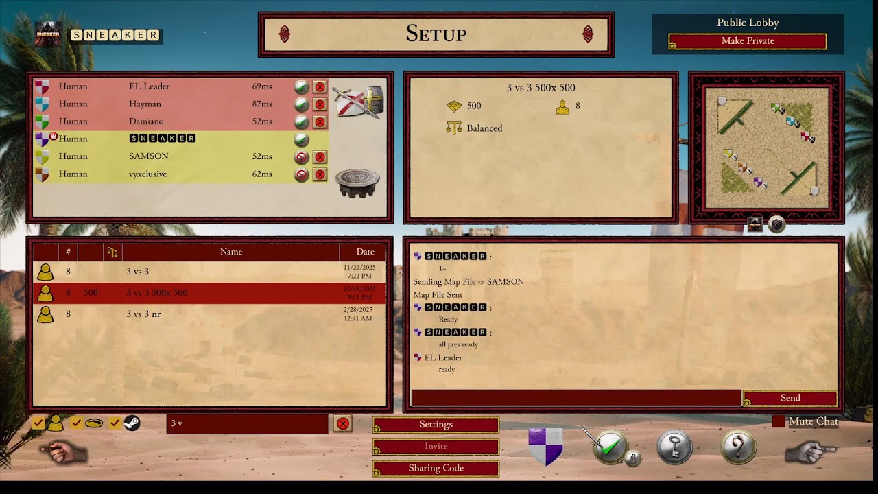 بث مباشر Stronghold Crusader De 1#