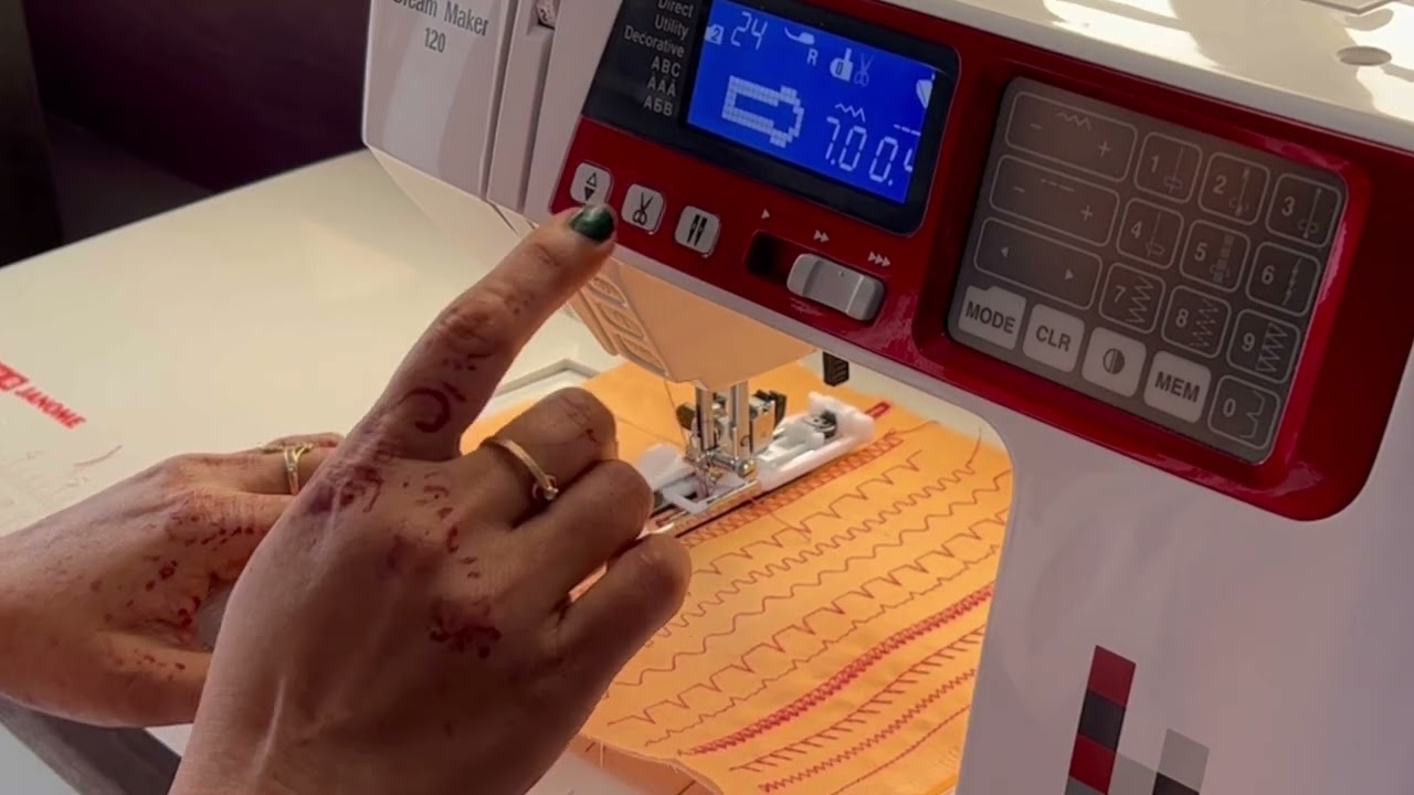 Usha Dream Maker 120 Computerized Automatic Sewing Machine Demo | How to use Electric Sewing Machine