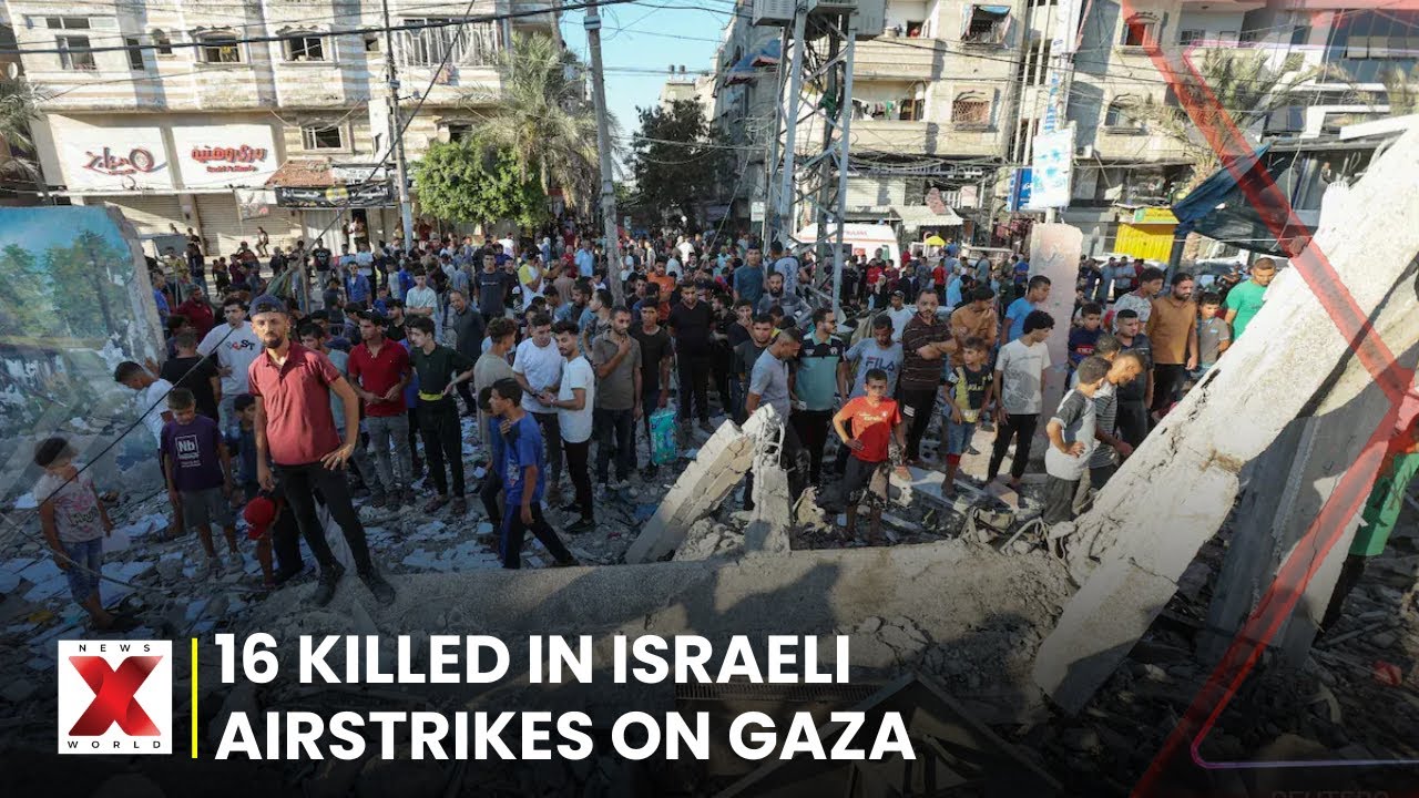 16 Dead in Israeli Airstrikes on Gaza Homes, ICC Pressure Mounts | NewsX World