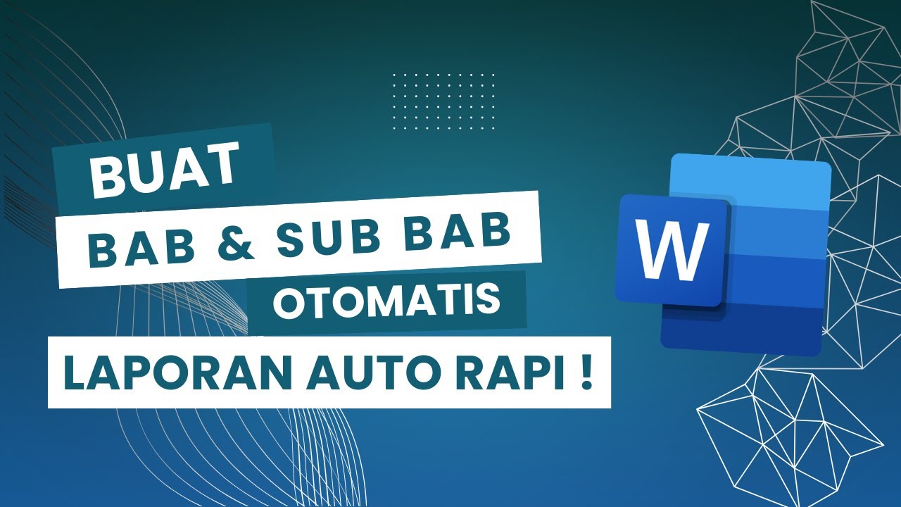 Cara Setting Format Skripsi atau Tugas Akhir Part 2 Membuat Pengaturan Bab dan Sub Bab Otomatis