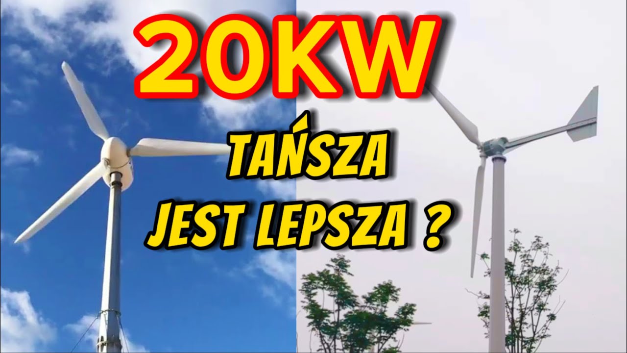 ELEKTROWNIA WIATROWA 20KW. KOMPLET Z INWERTEREM I STEROWNIKIEM