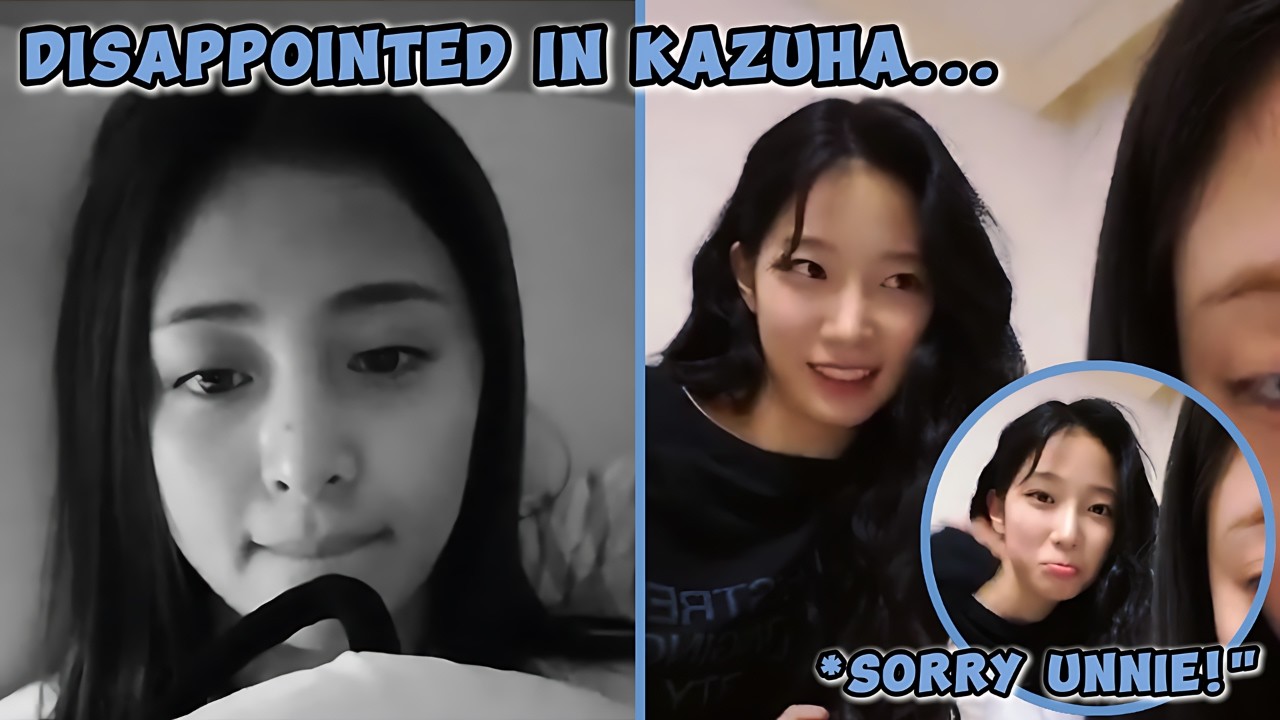 When KAZUHA got upset with YUNJIN because of a miscommunication 😂🐍🦢