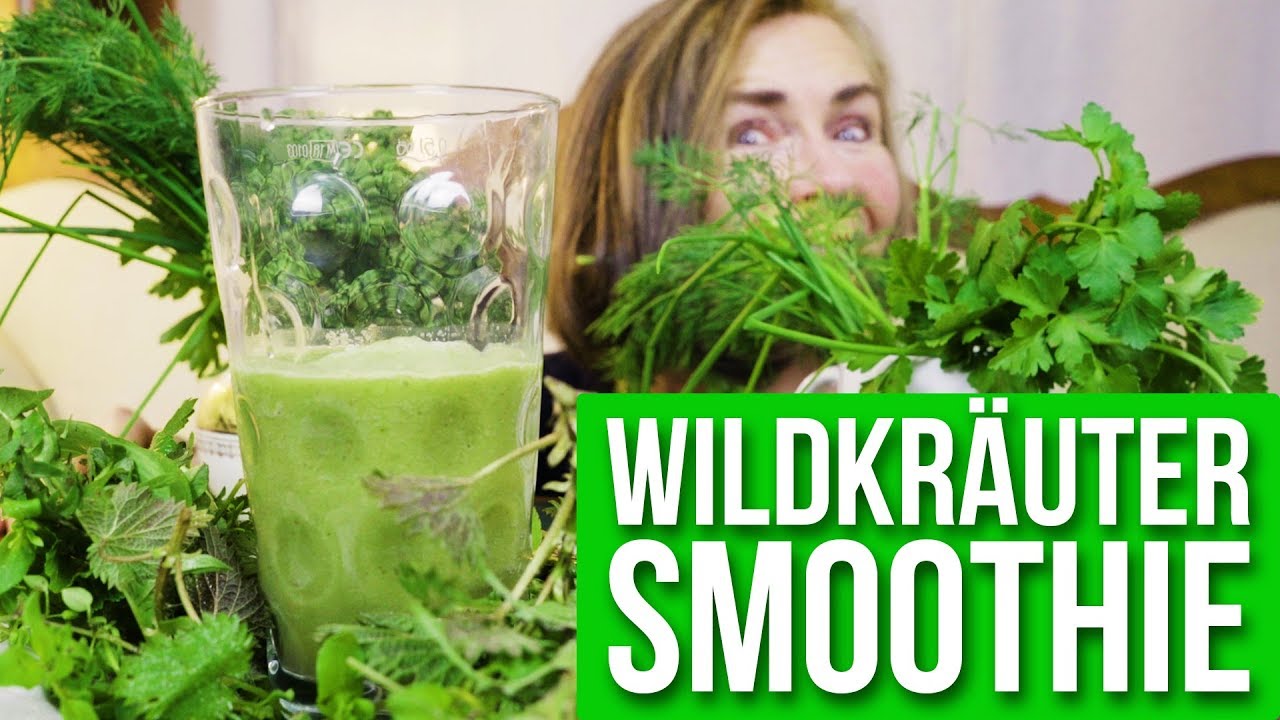 Grüner Smoothie mit Wildkräutern 🌿 Lebenskraft in zwei Minuten