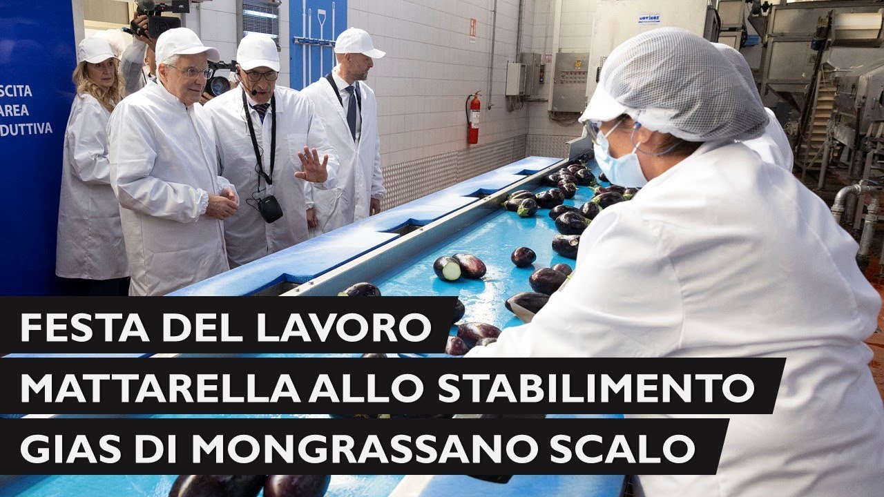 Il Presidente Mattarella visita lo stabilimento GIAS di Mongrassano Scalo