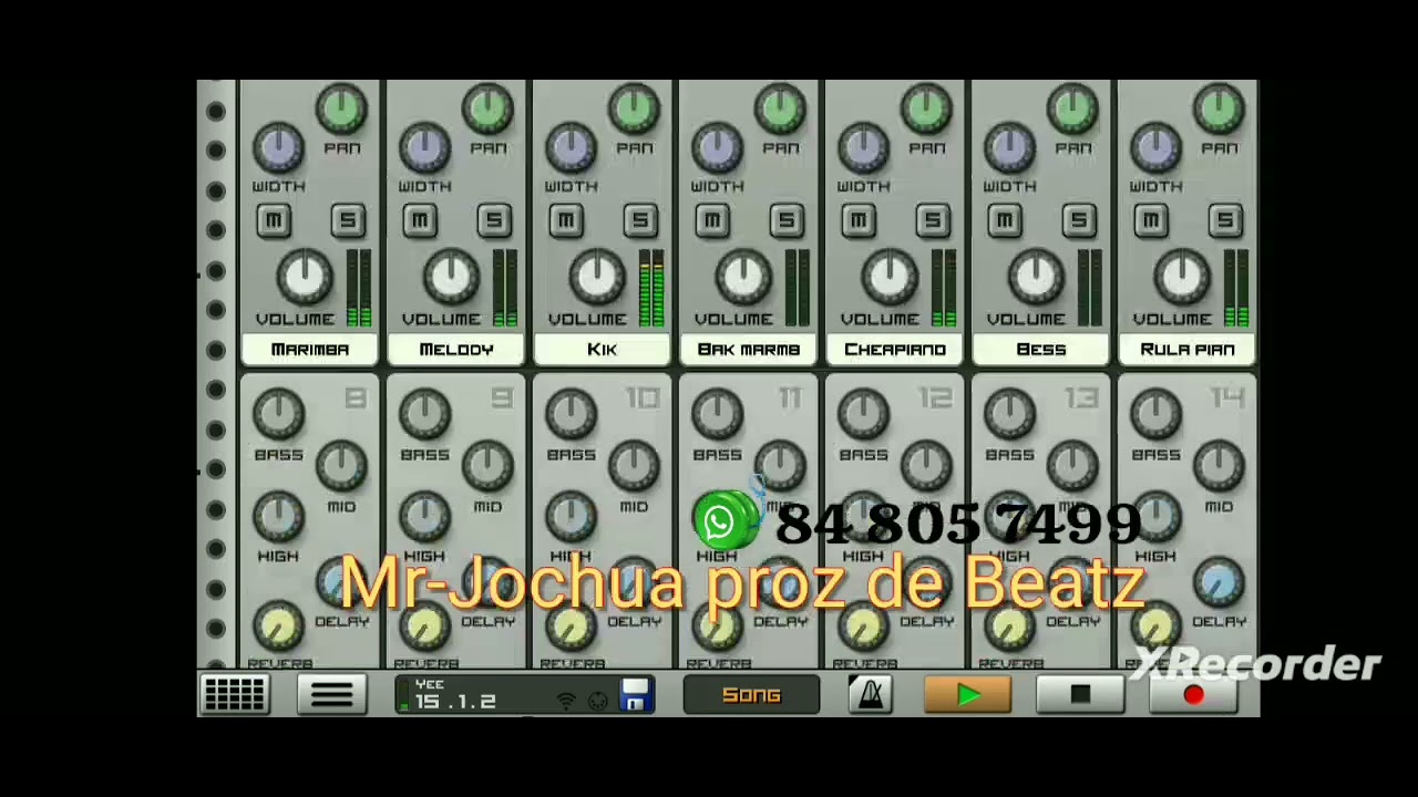 Como fazer istrumental de Marabenta no caustic 3