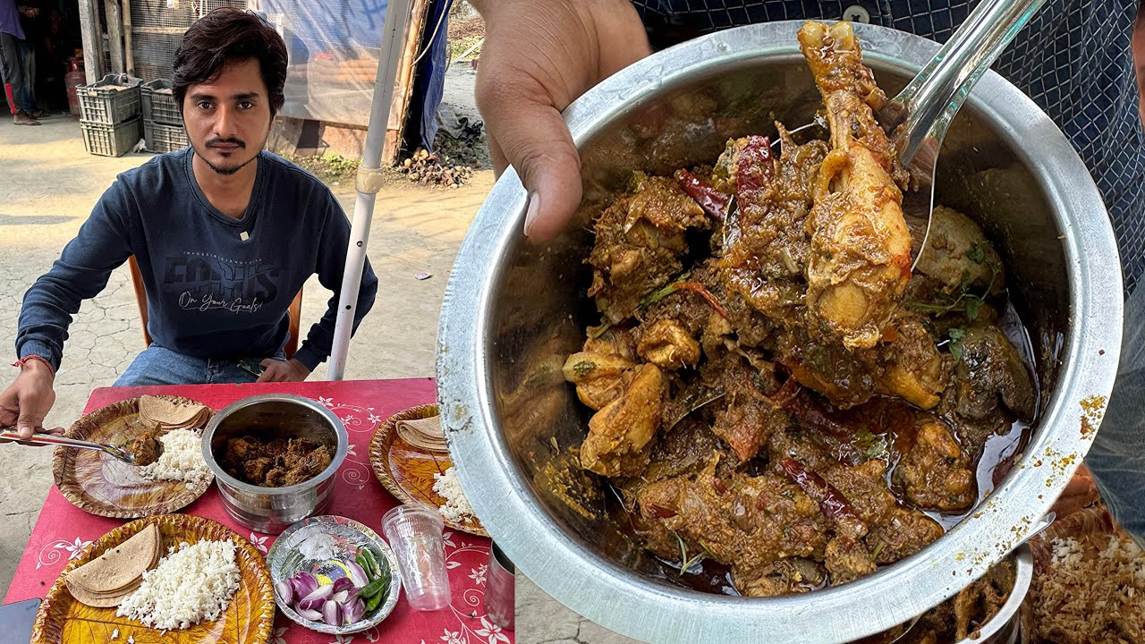 सामने में लाया जाता है बना कर खिलाया जाता हैं | Nandu ji ka Famous Bhuna Chicken | Zaika Bihar Wala