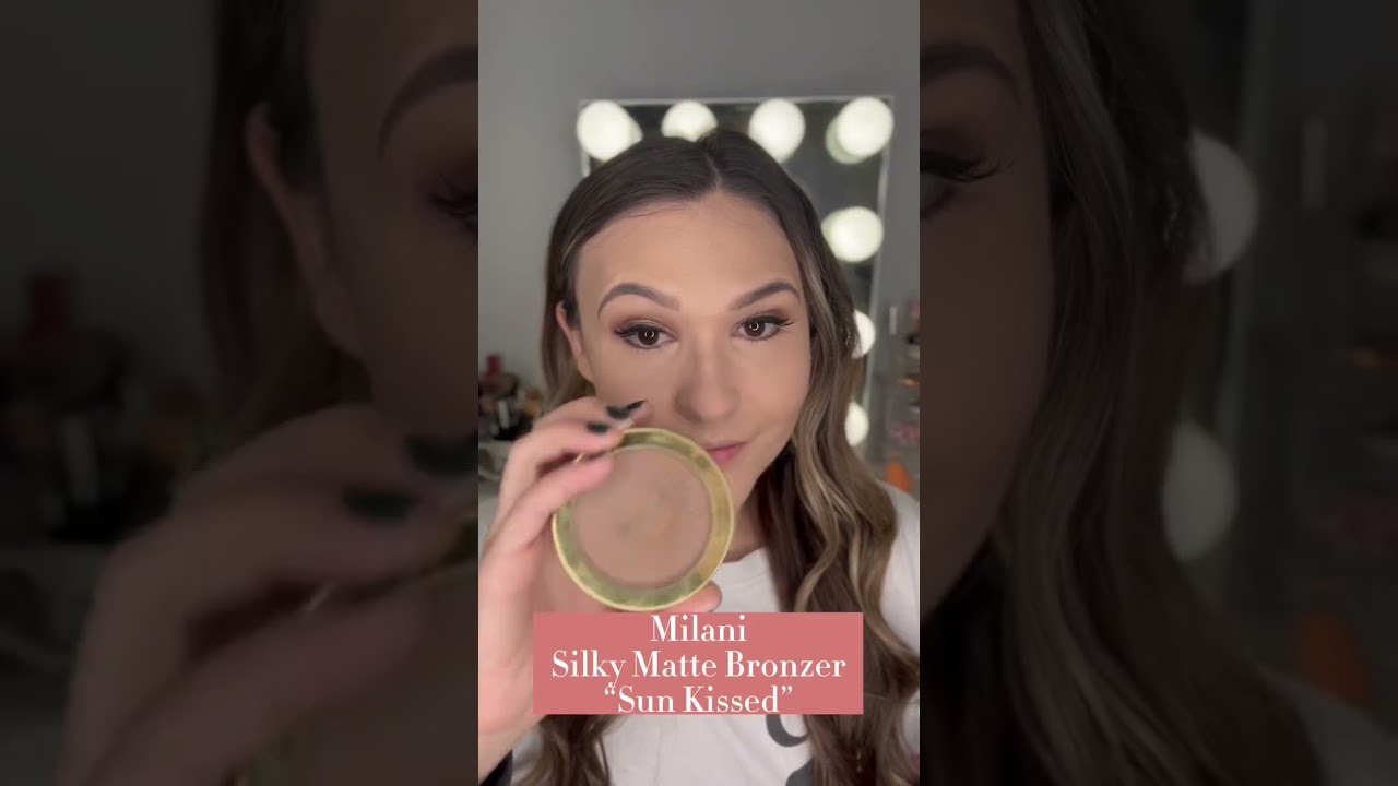 ✨Drugstore Bronzer Routine✨ Elf Luminous Putty and Milani Silky Matte #shorts #bronzer #grwm #glowup