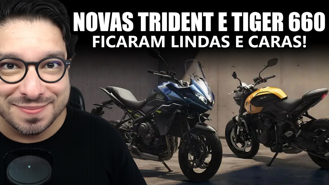 Novas Triumph Trident 660 e Tiger Sport 660 - Ficaram LINDAS e CARAS!
