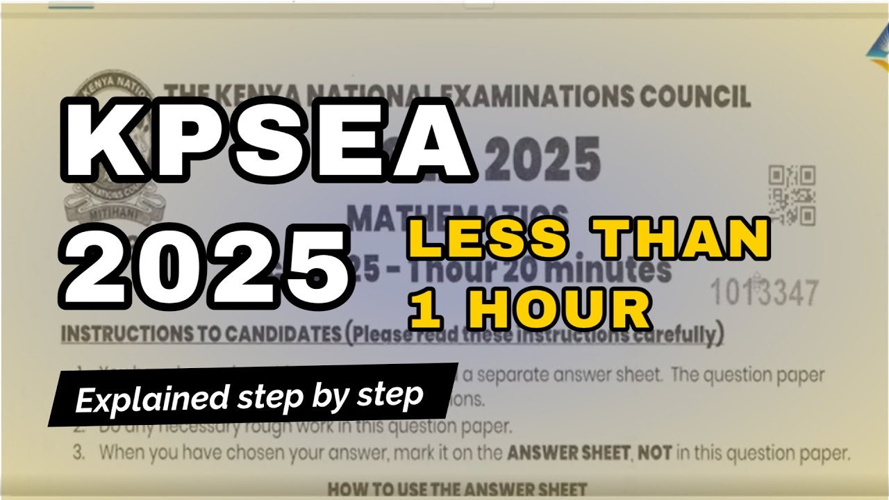 KPSEA 2025 МЕНЕЕ 1 ЧАСА