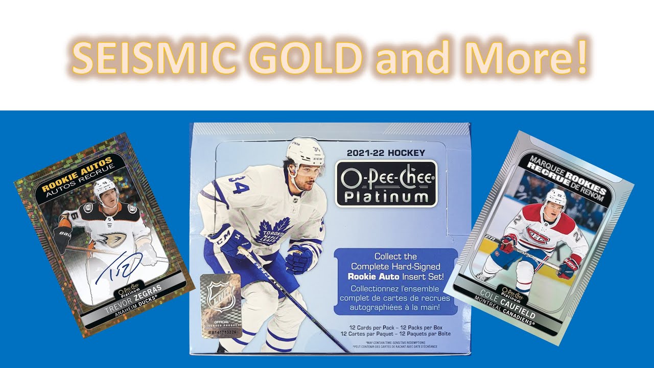 SEISMIC GOLD and More! 2021-22 Upper Deck O Pee Chee Platinum