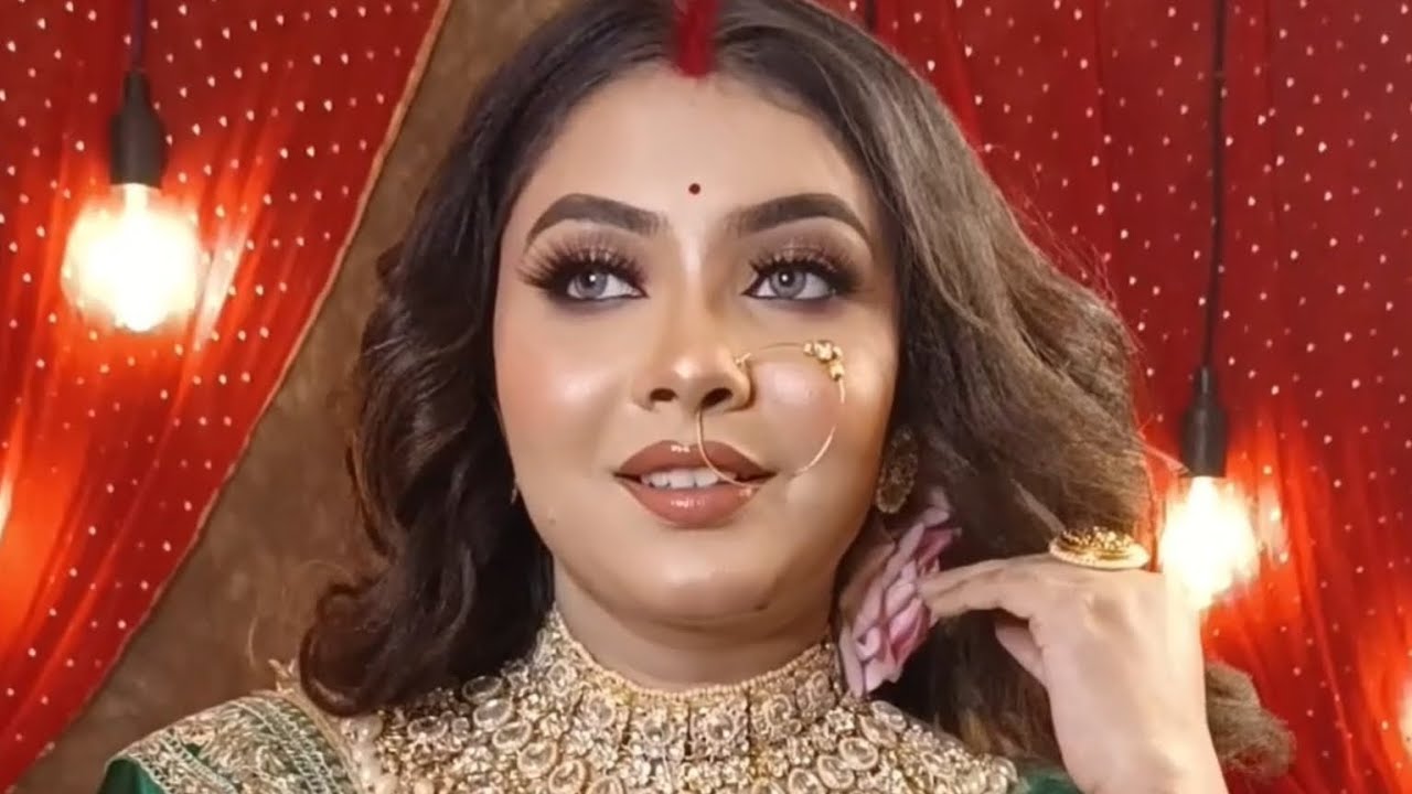 BEAUTIFUL HD GLASS FINISH MAKEUP || #highlights #hd #makeup #bridalmakeup #makeuptutorial