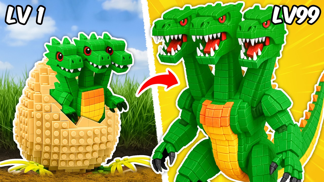 Construyendo dinosaurios LEGO pequeños y gigantes en Jurassic World Rebirth | ROBO Bricks Español
