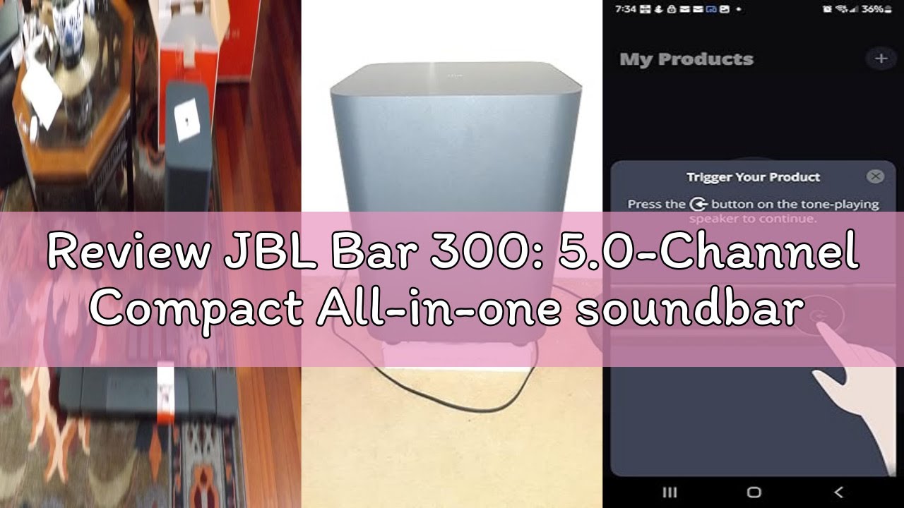 Review JBL Bar 300: 5.0-Channel Compact All-in-one soundbar with MultiBeam™ and Dolby Atmos®