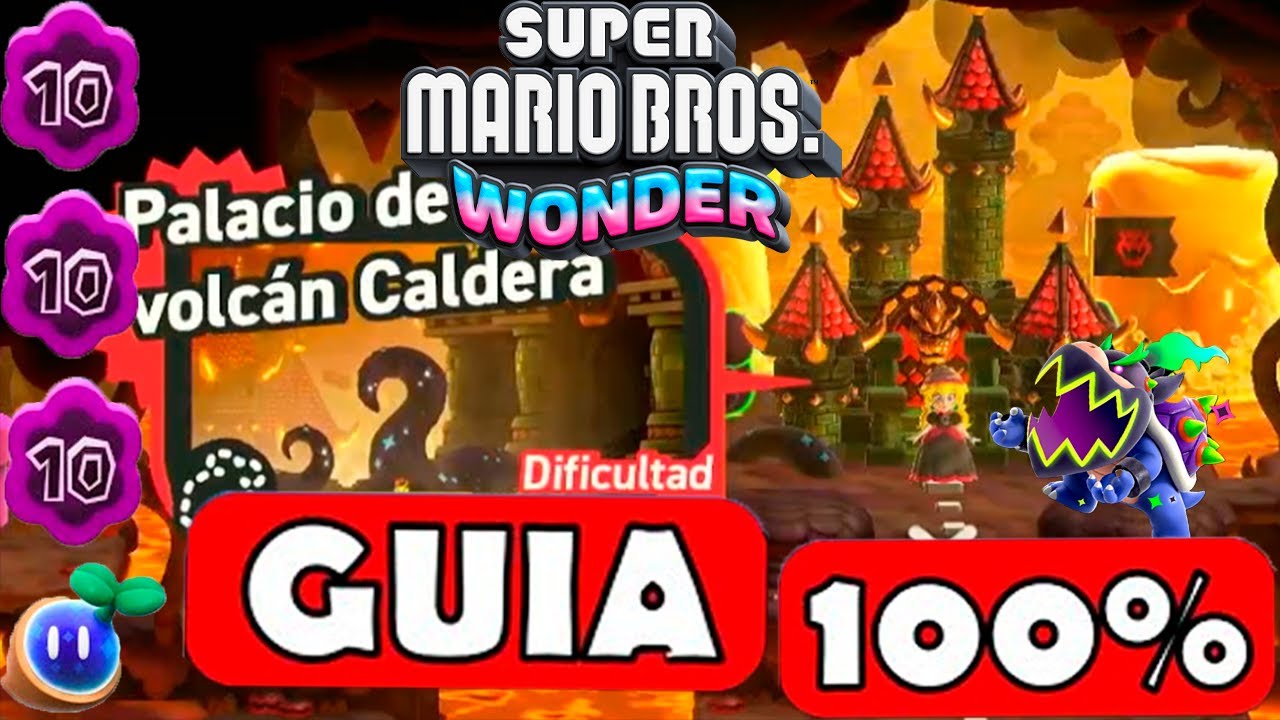 Palacio del Volcán Caldera - GUIA COMPLETO 100% #57 - Mario WONDER | EgeaFrz