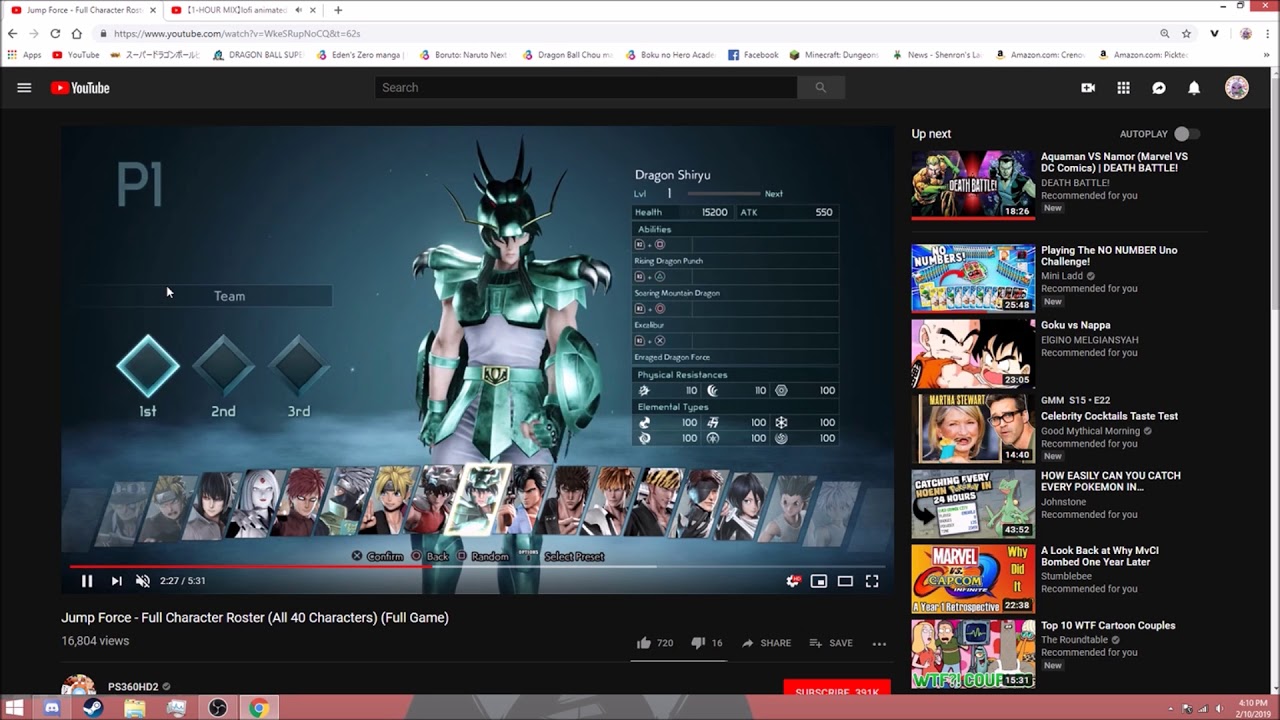 The Full Roster for Jump Force all 41 characters