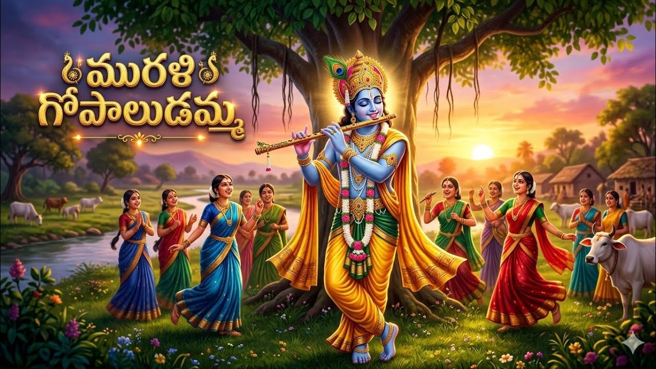 Most Peaceful Sri Krishna Telugu Devotional Song 🙏 | Murali Gopaludamay