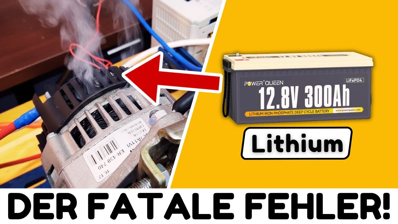 Wie du deine Lichtmaschine mit einer Lithium-Batterie ZERSTÖRST?