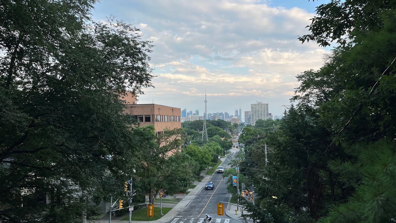 Toronto 4k 🇨🇦  Spadina in the morning time | 8.0 Km from North to South | Toronto-Canada 2024