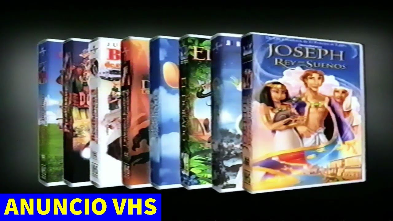 Anuncio colección VHS de universal y dreamworks esta a punto de ver una película