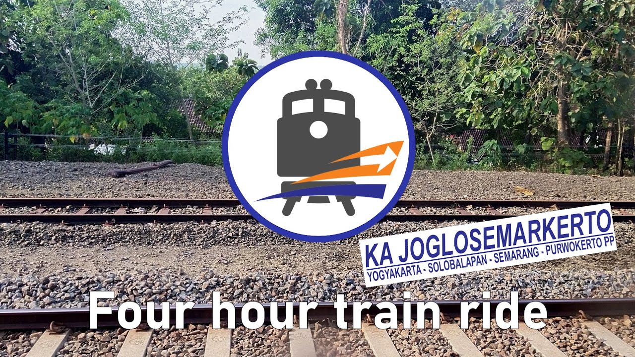 Four hour LUXURY train ride from Semarang to Yogyakarta, Indonesia 🇮🇩