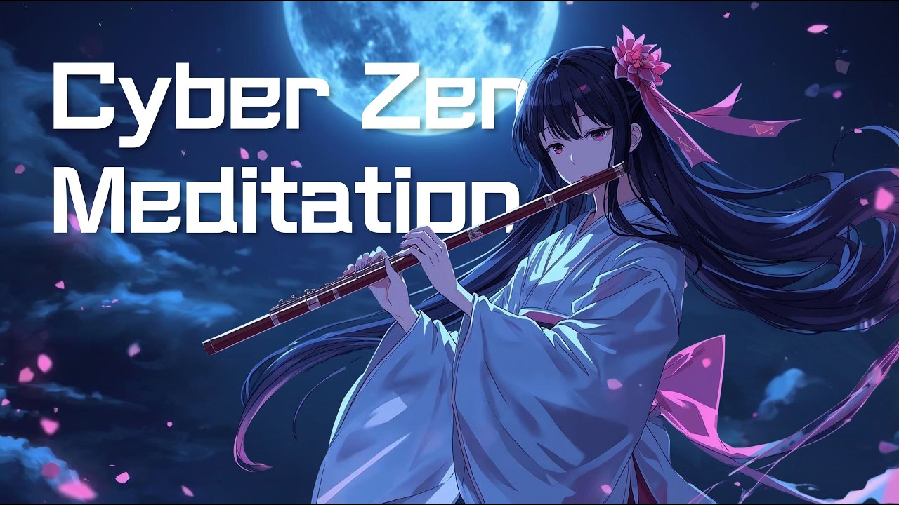 Cyber Zen Meditation | 1 Hour Japanese Ambient for Deep Relaxation & Focus | Cyber Monk X