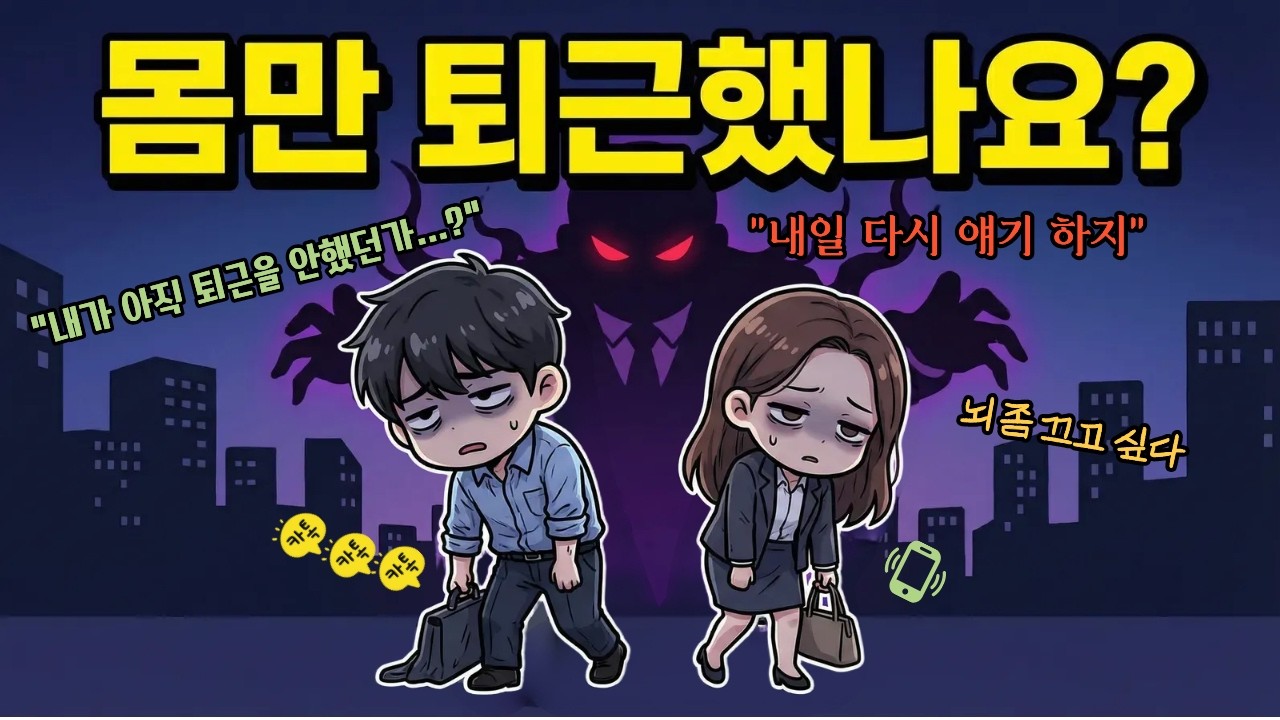 퇴근 후 회사 생각 안 하는 법: 머릿속 ‘일 모드’ 강제로 끄는 5가지 뇌과학 | 심리학 |직장인 | 위로 | 자기계발 | 예민 | 소심