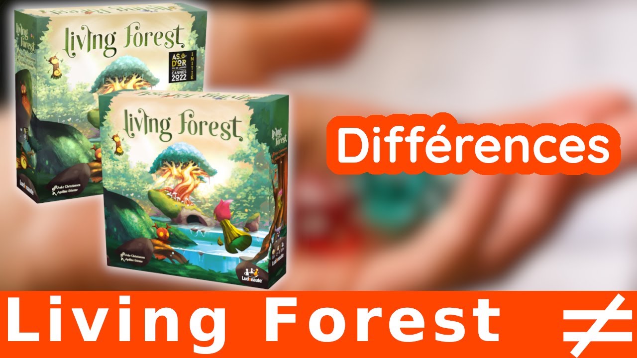 Living Forest : les différences entre les deux boîtes