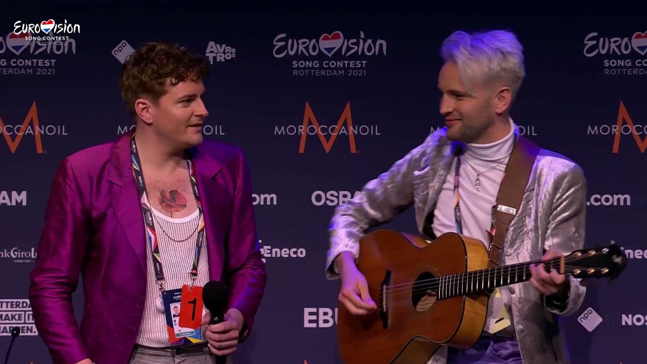 Press Conference: Fyr og Flamme (2. rehearsal, Eurovosion Song Contest 2021 - Denmark)
