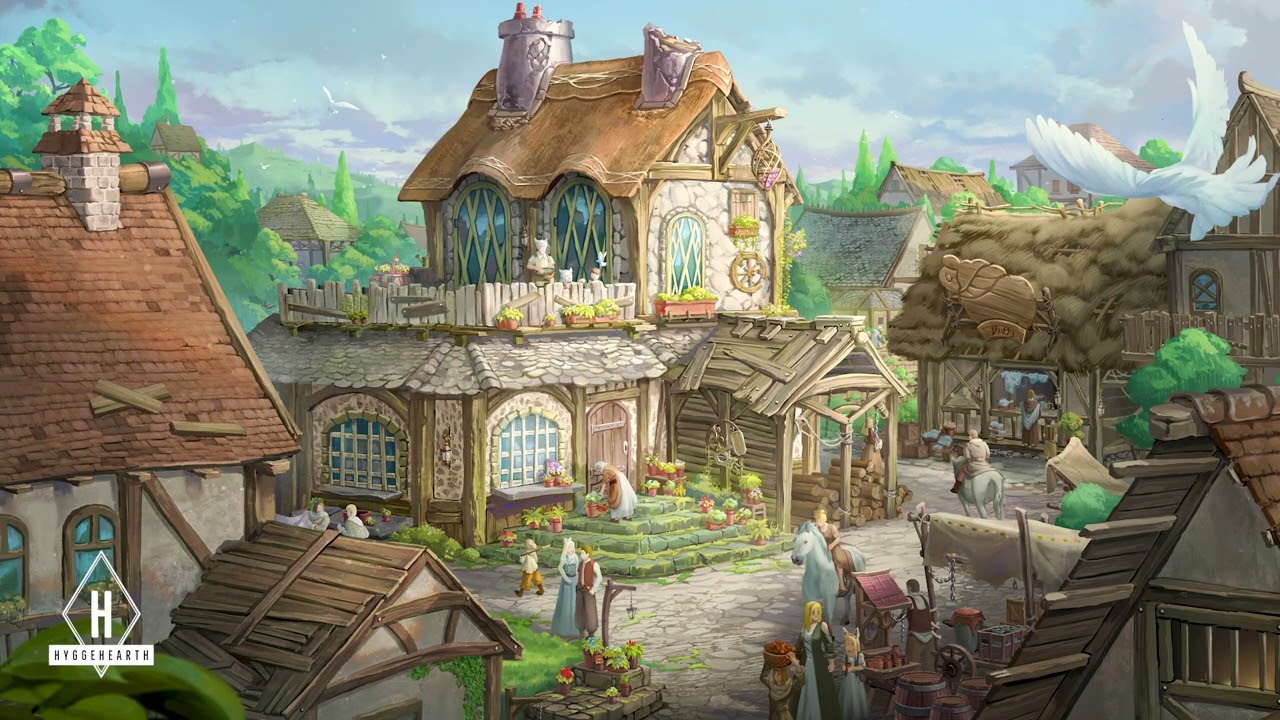 Fantasy Medieval Music: Marketplace Tavern/Inn Ambience vol. 5 #hyggemusic #beautiful #dnd