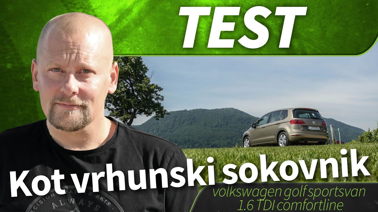 2015 volkswagen golf sportsvan 1.6 TDI comfortline - test
