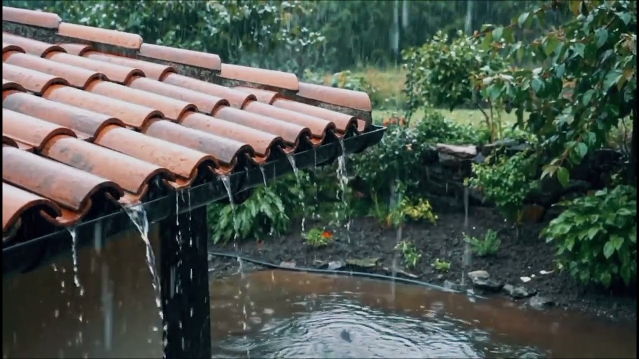 Heavy Rain Sounds for Deep Sleep 🌧️  Hours | Relaxing Rain Ambience | Insomnia & Stress Relief