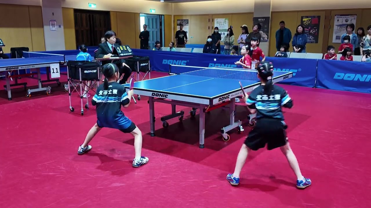 20260118 昱誠建設幼童盃 三女團賽預賽 雙打 庭 & 穎 V.S. 苗栗照南 林O禕 & 黃O云 1：3敗