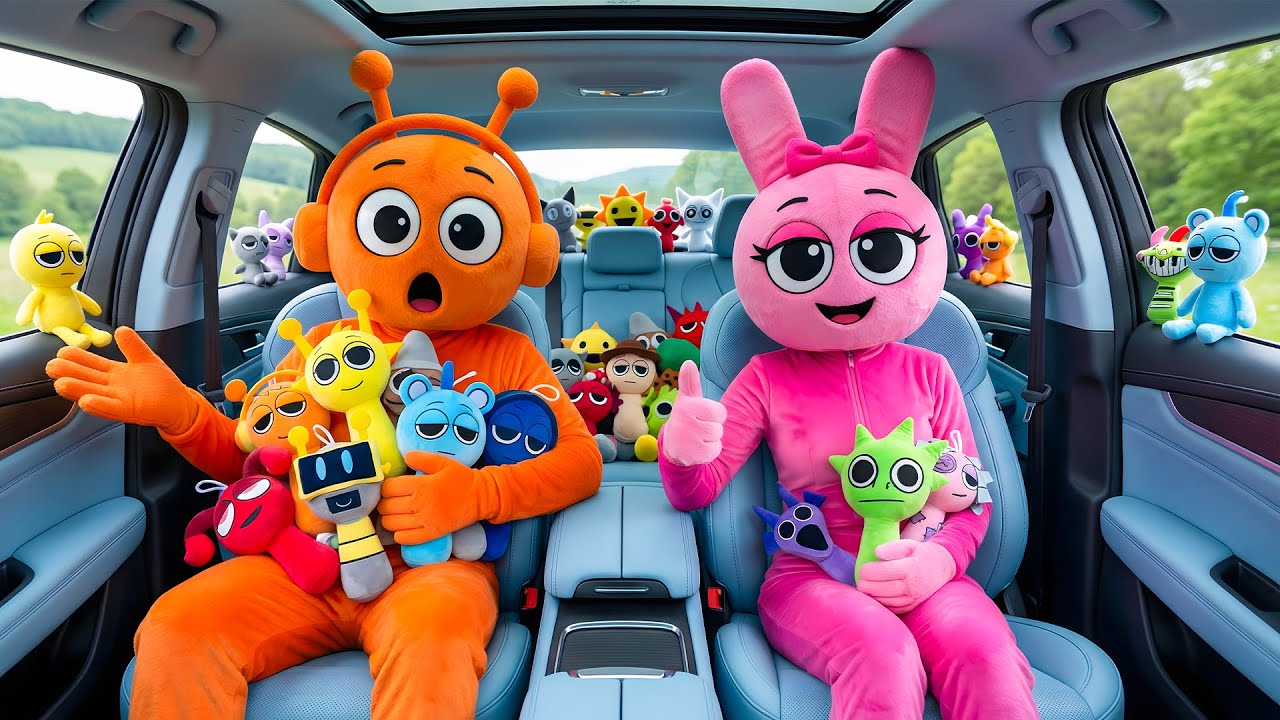Shocking! Oren & Pinki Catch Sprunki Hiding in The Car 😱