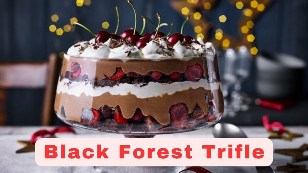 Black Forest Trifle Recipe | Pineapple Dessert Recipe | Easy Black Forest Trifle Recipe