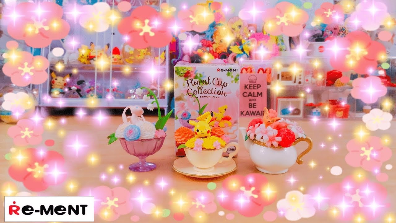 Pokémon Floral Cup Collection Re-ment ~ Un Tea Party coi Pokémon! - kawaii review/recensione