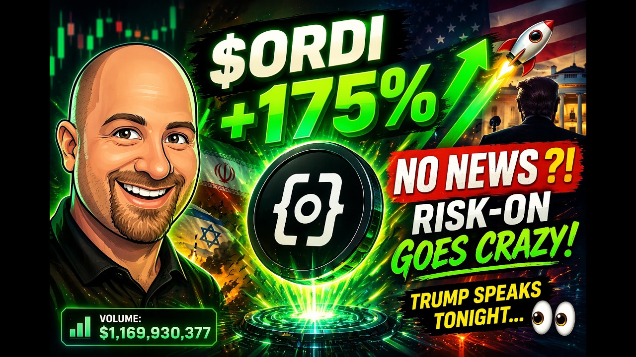 👉 $ORDI +175% 🚀 Нет новостей?! Акции Risk-On сходят с ума в преддверии выступления Трампа 👀