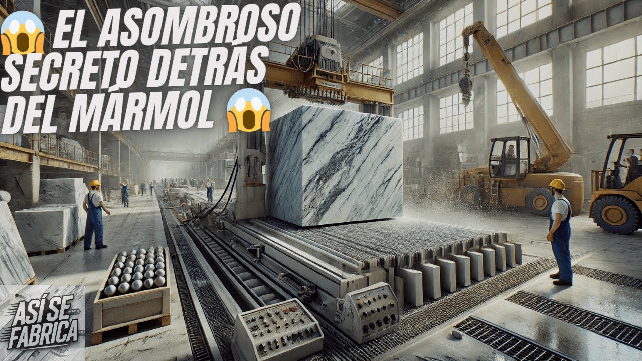 ¡Así se Fabrica el Mármol! 🪨 Descubre el Impresionante Proceso Desde la Cantera hasta tu Hogar 🏗️