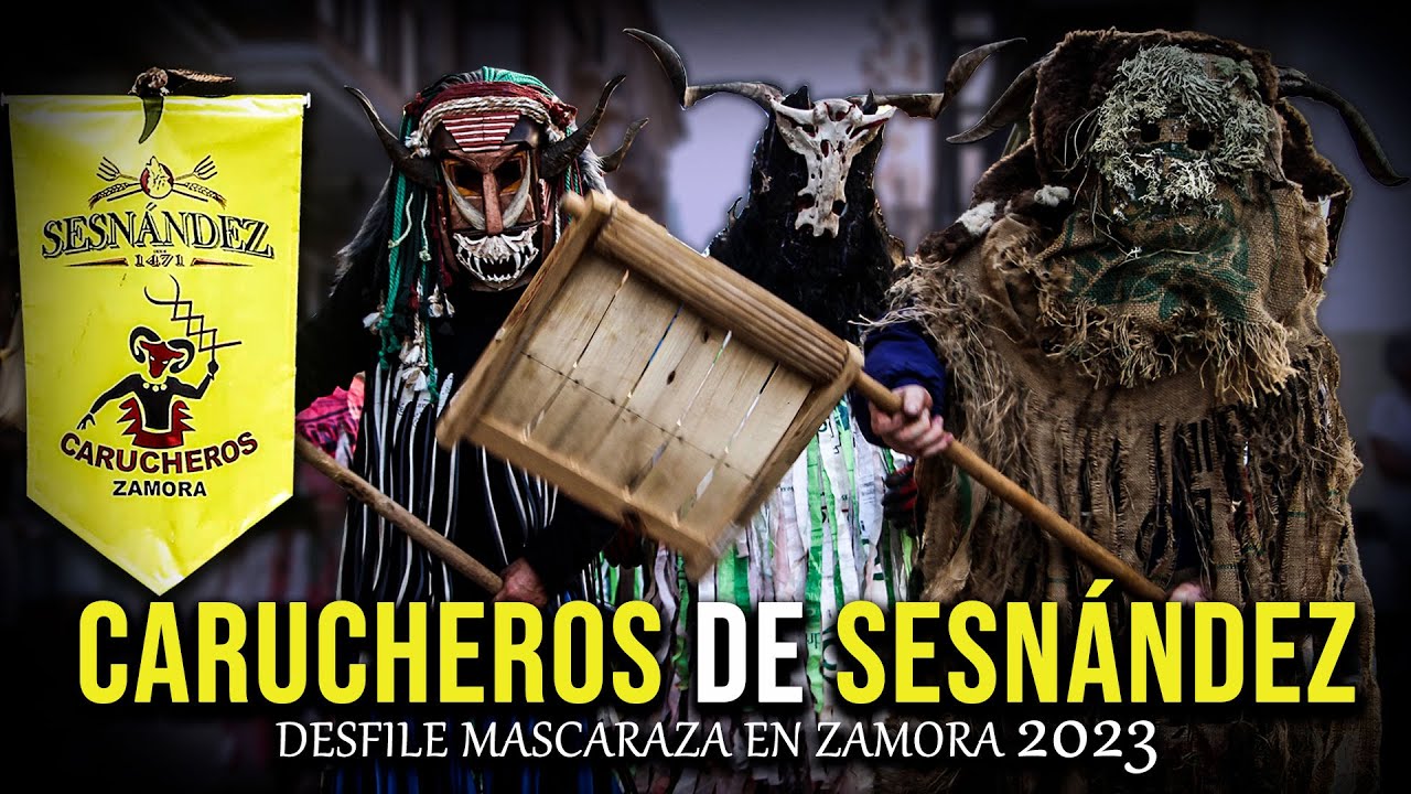 CARUCHEROS DE SESNÁNDEZ EN EL DESFILE DE LA MASCARAZA DE ZAMORA @Mascaraza