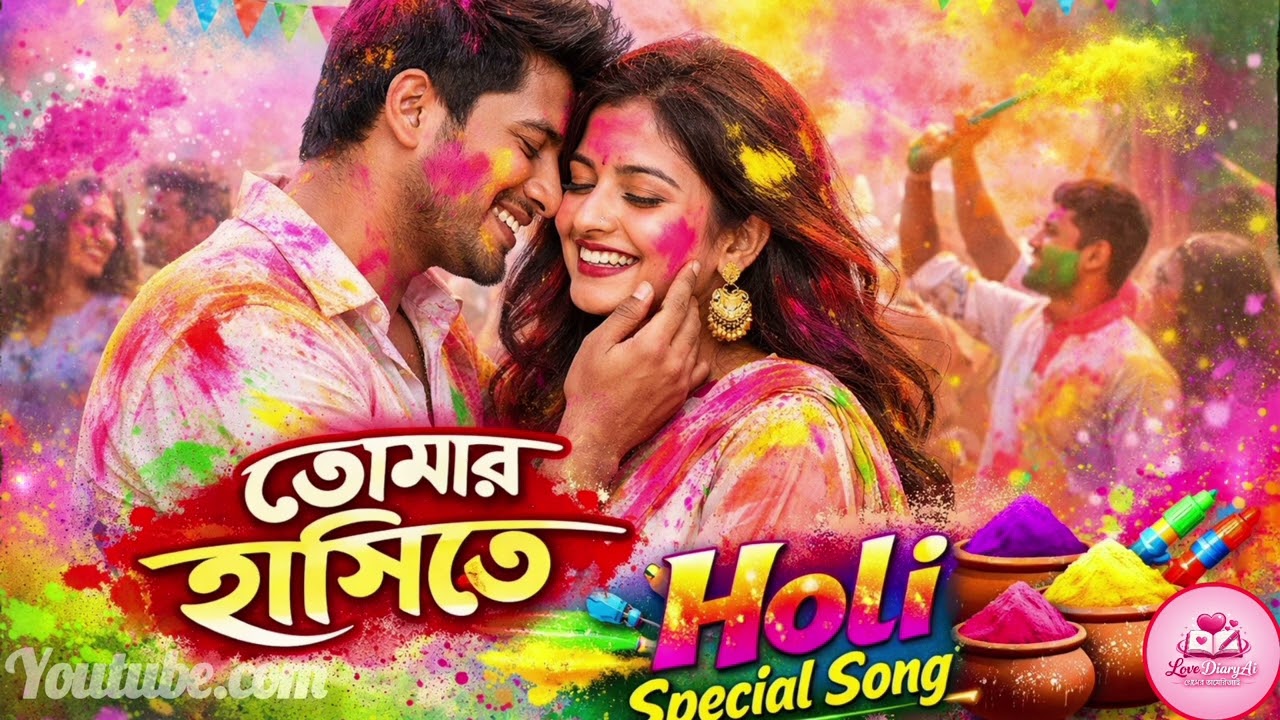 তোমার হাসিতে | Holi Special Romantic Song 2026 | Bangla Love Song