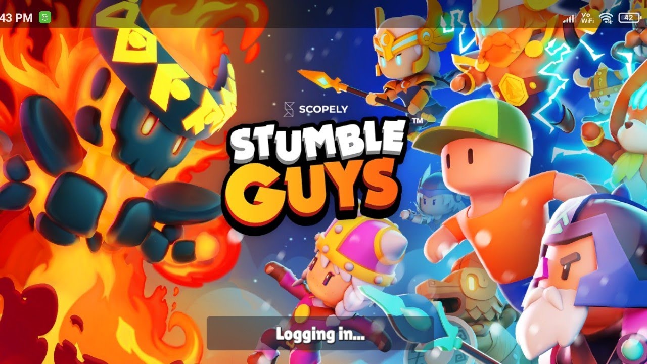 Playing STUMBLE GUYS