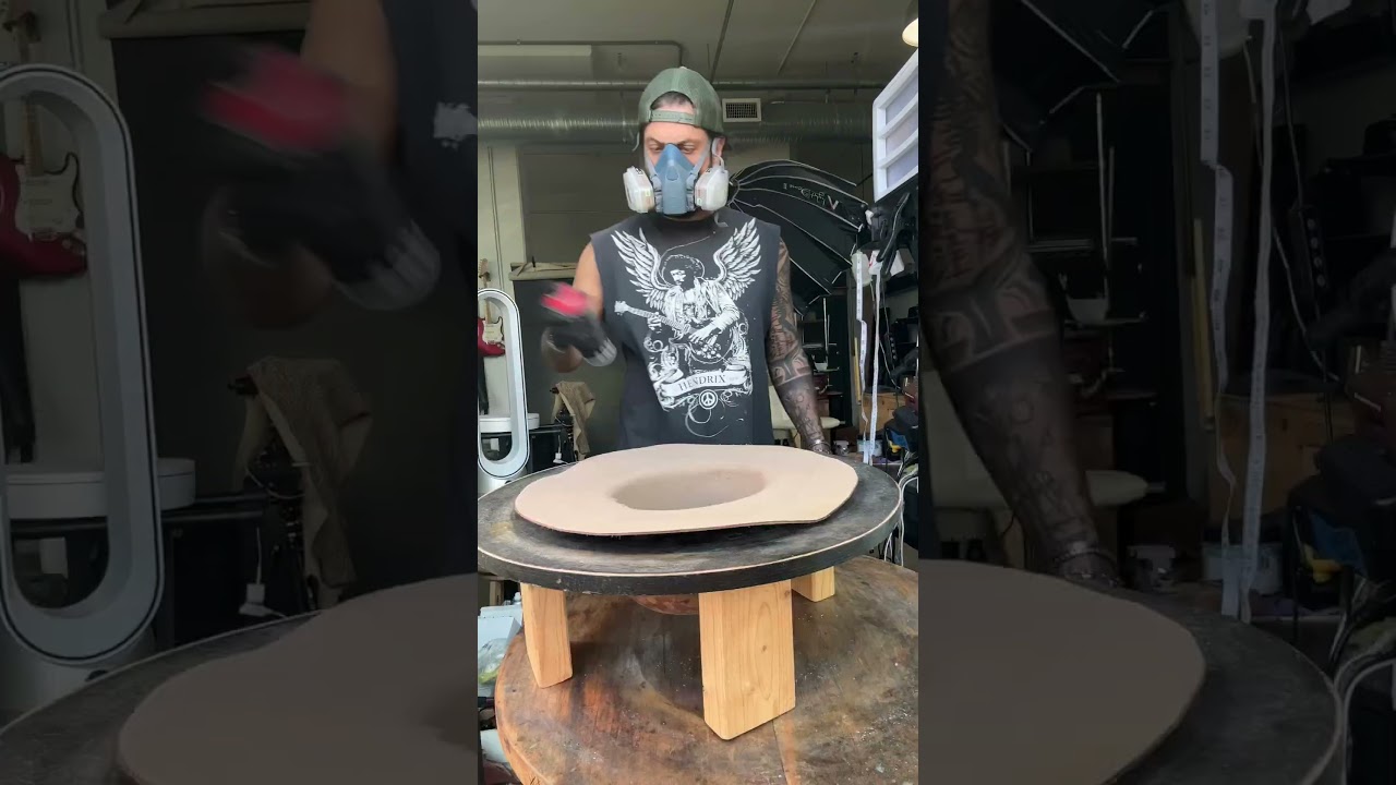 Custom Red hat process - 1111hats.com#HandmadeHats ##customhat #redha #todayilearned #hatmaking