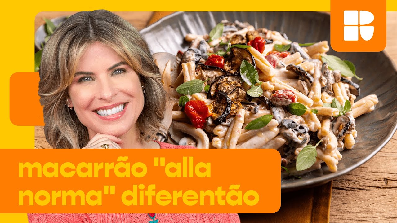Macarrão com ricota, berinjela e tomate | Rita Lobo | Cozinha Prática