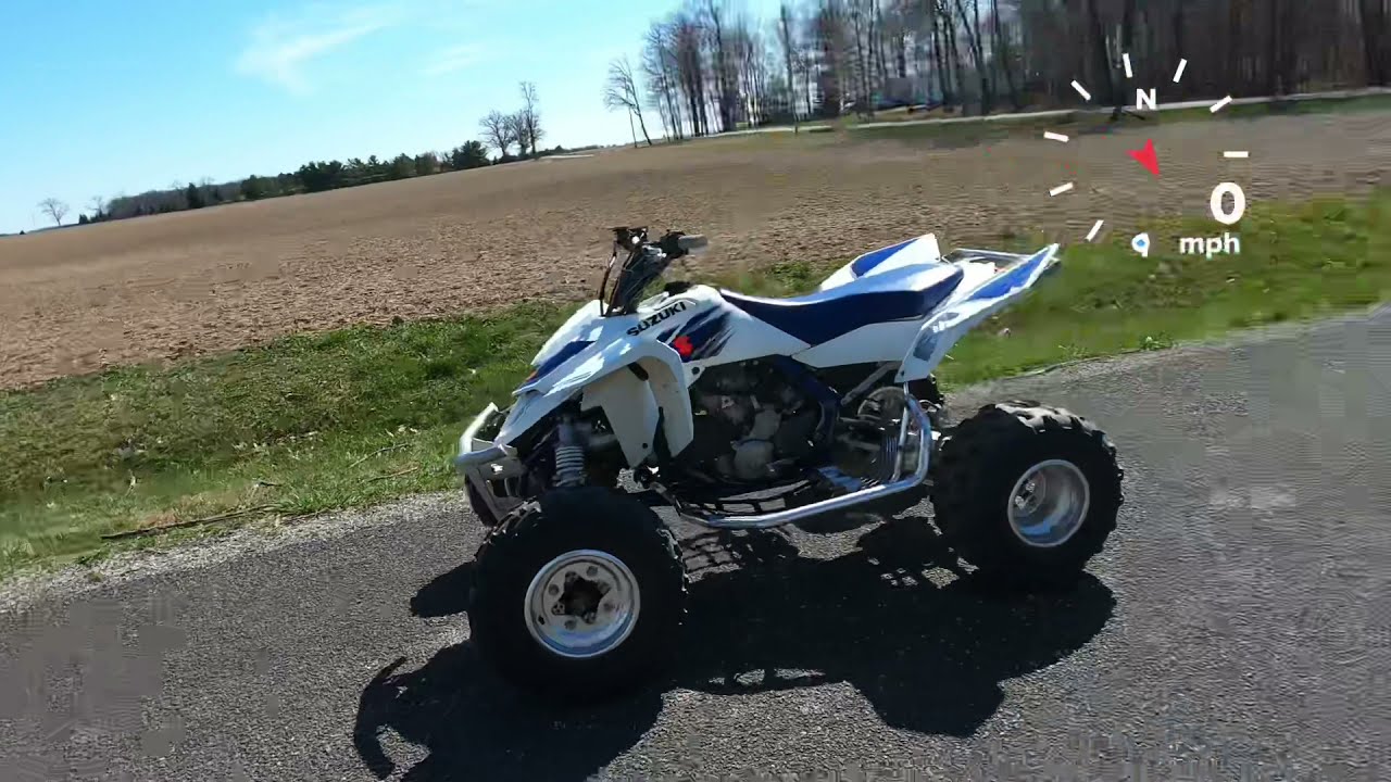 GPS TOP SPEED on a Suzuki LTR450
