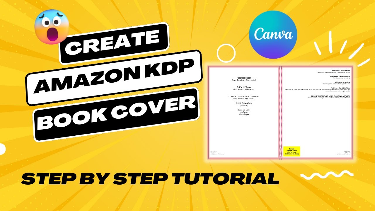 How to get the correct size for Amazon KDP Cover | Step by step tutorial
