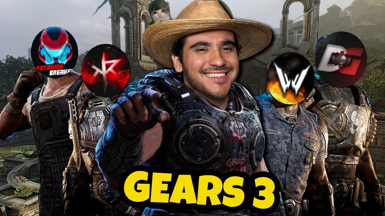 HICE QUE 4 STREAMERS PASARAN LA HORDA DE GEARS 3 EN LOCURA🪦😈