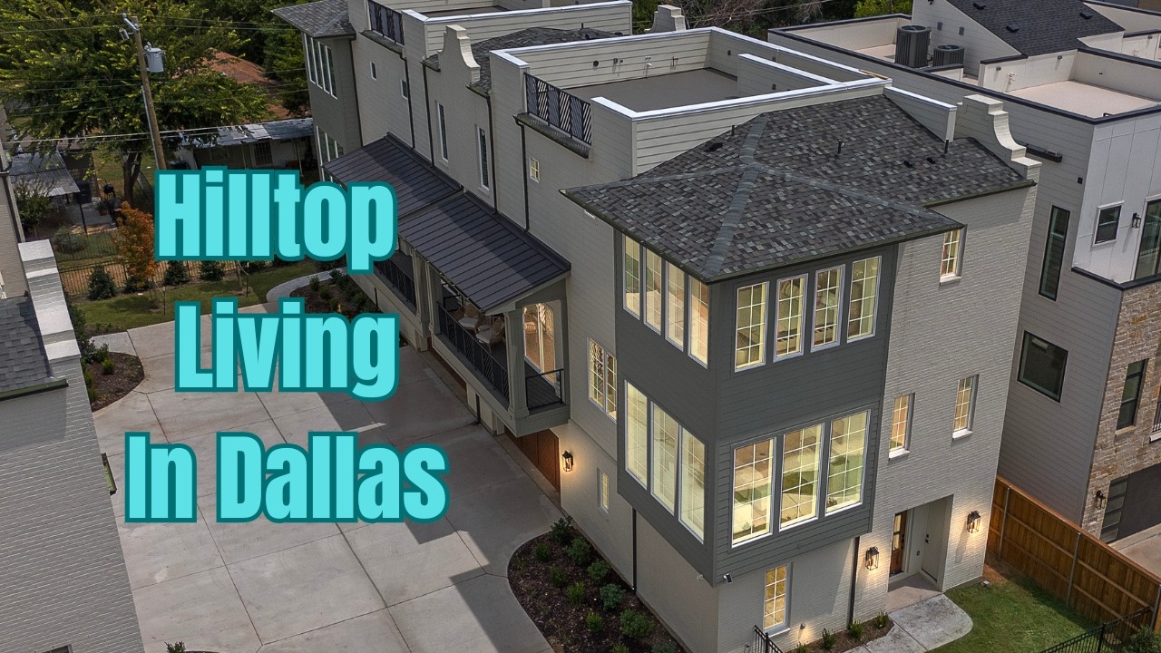 Touring a Luxurious Townhome in Dallas, TX w/ The Best Skyline Views