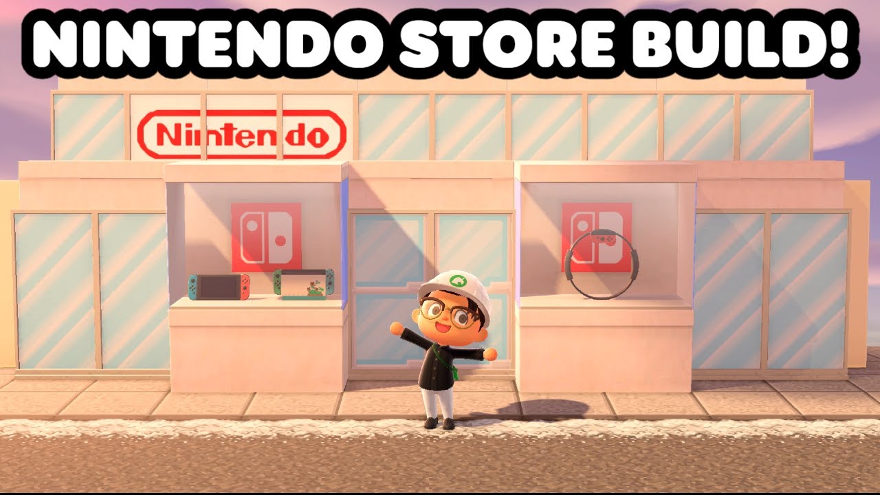 HOW TO BUILD A NINTENDO STORE! | Animal Crossing: New Horizons | EmSwizzle