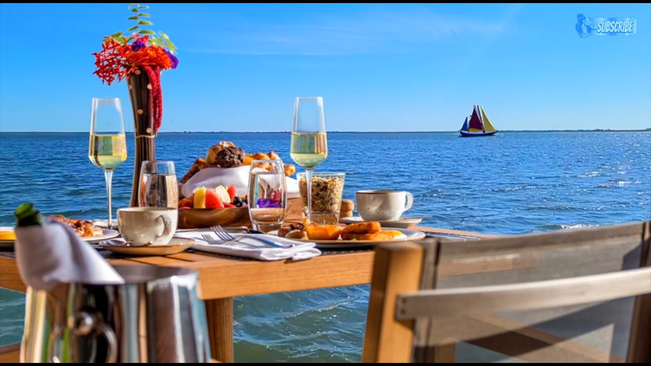 Breakfast by the Ocean 🌊 10 Hours of Tropical Summer Ambience & Calming Water Sounds