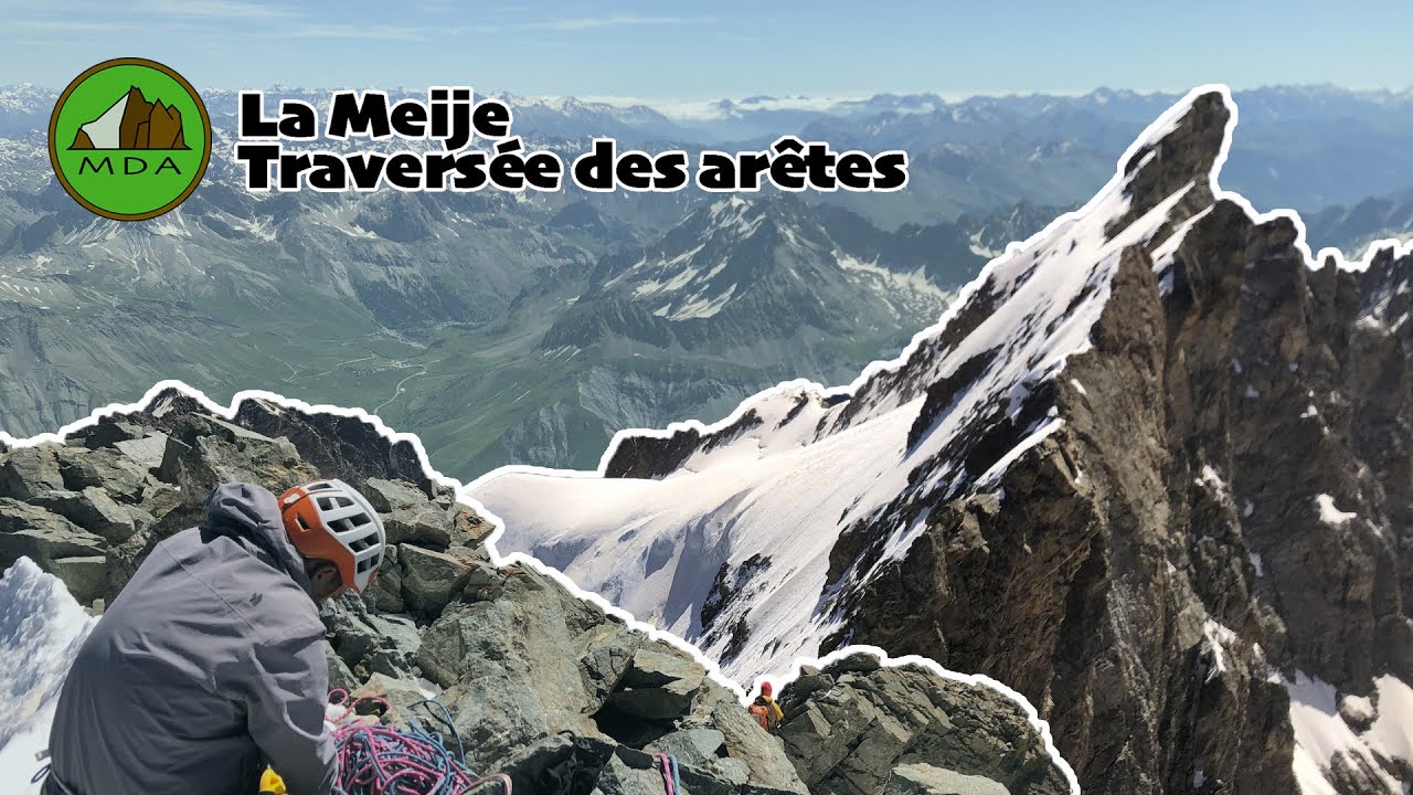 La Meije : Ar&ecirc;te du promontoire (et travers&eacute;e des ar&ecirc;tes)